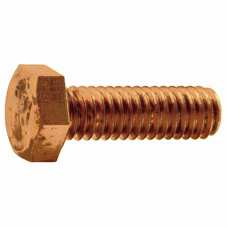 5/16-18 Hex Head Cap Screw, Silicon Bronze, 1 In L, 8 PK